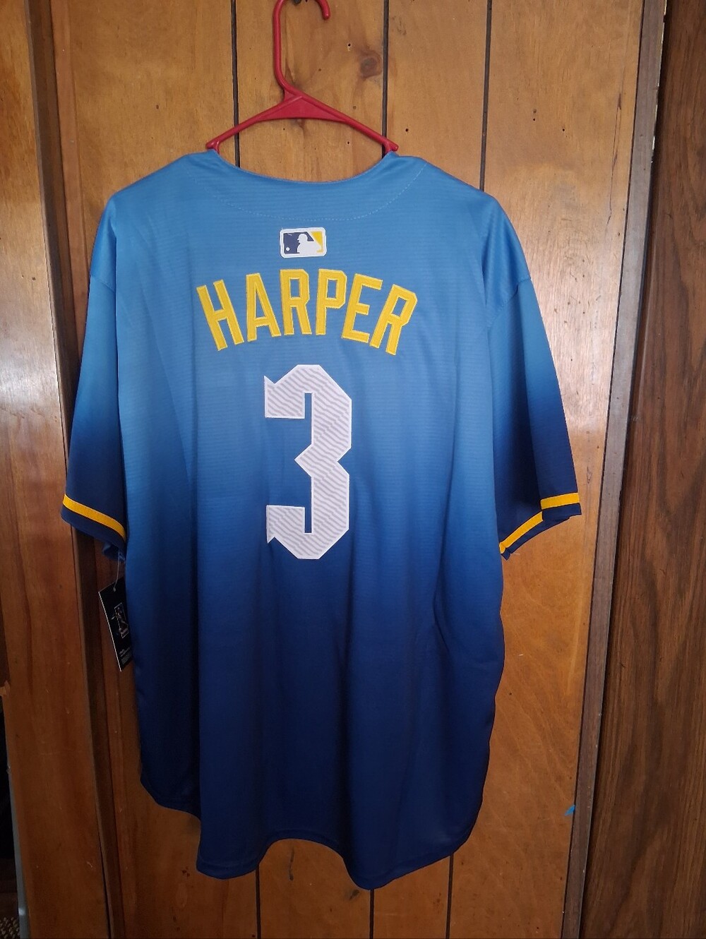 Mystery Card With Bryce Harper Philadelphia Phillies Large Stitched Jersey